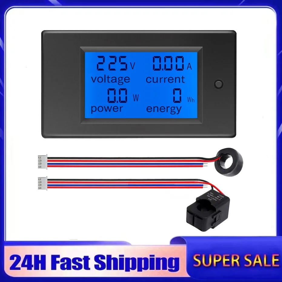 New PZEM-021 VH PZEM-061 VH AC Voltage Meter Digital Watt Meter Power Meter Energy Meter 220V 10A 100A Power Analyzer