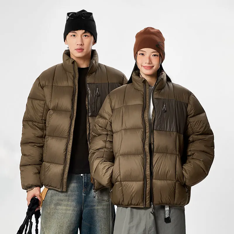 

Puffer Jacket Men 2025 Winter Loose Warm Couple Cotton Coat Outdoor Mountain Style Parka