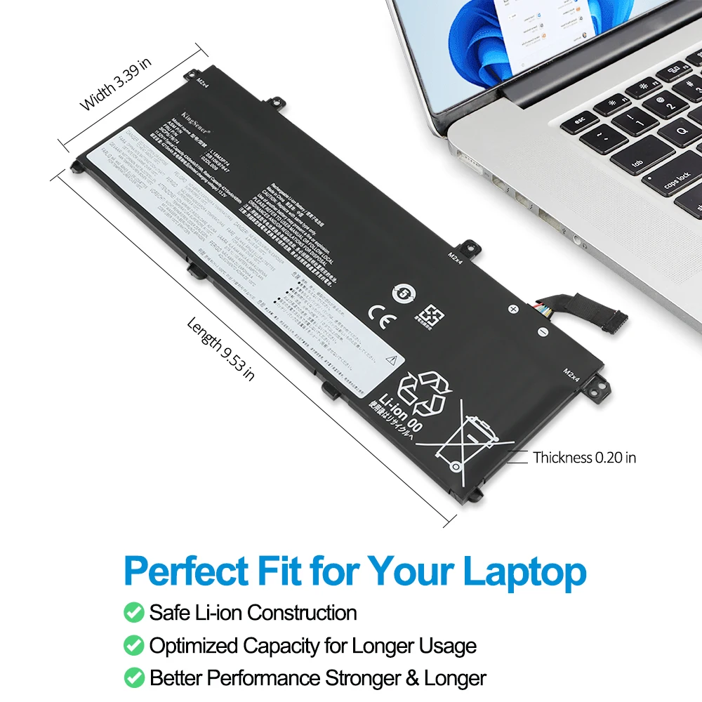 Bateria KingSener L18C3P72 do Lenovo ThinkPad T490 T495 P43S P14s T14 Gen 1st 2nd L18C3P71 L18L3P73 L18M3P74 L18M4P73 L18M4P74 — zdjęcie produktu 3