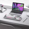 SKN Qinglong 3 모드 기계식 키보드 가스켓 구조 맞춤형 무선 핫 스왑 가능 ttc 불꽃 빨간색 스위치 RGB 4