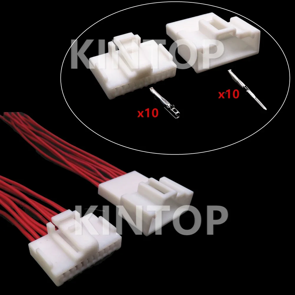 

1 комплект, 10 контактов 7283-7602, автоматическое зеркало заднего вида в сборе, электрический регулировочный переключатель 7282-7602, автомобильный провод, кабельная розетка для Toyota