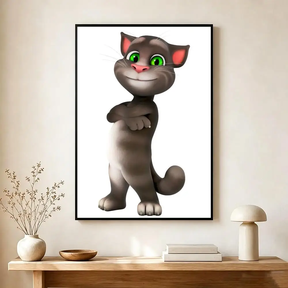 virtual pet T-Talking Tom Cat Poster Modern Home Decoration Interior Design & Contemporary Wall Art Collection