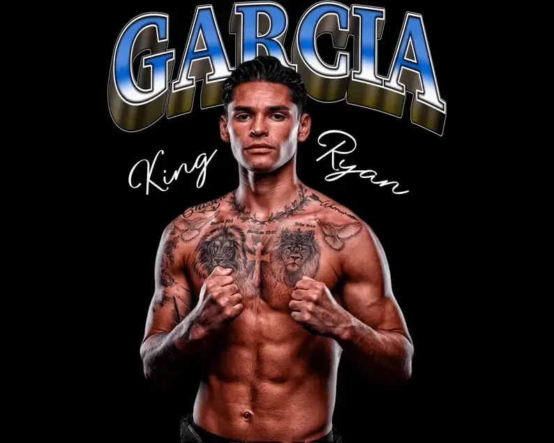 King Ryan Garcia png t-shirt design, boxing shirt