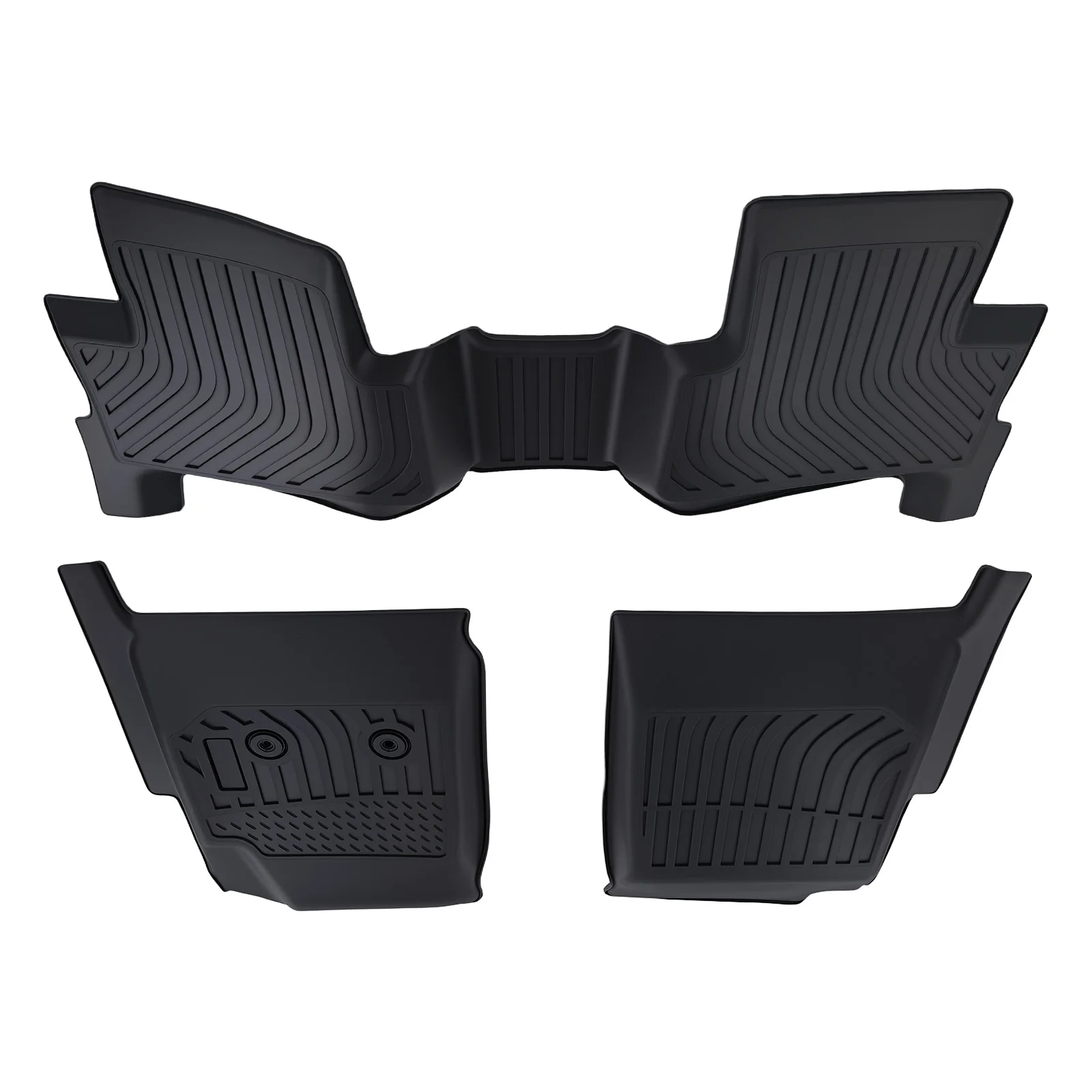 

Комплект противоскользящих ковриков из TPE для Chevrolet Colorado Crew Cab 2015-2022, черный