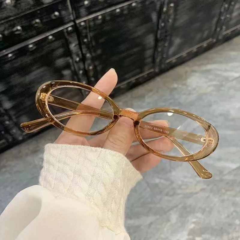 Modische bunte ovale Brille für Damen und Herren, Vintage-Trend-Brille, für den täglichen Gebrauch, Camping, Damen- und Herrenmodebrille