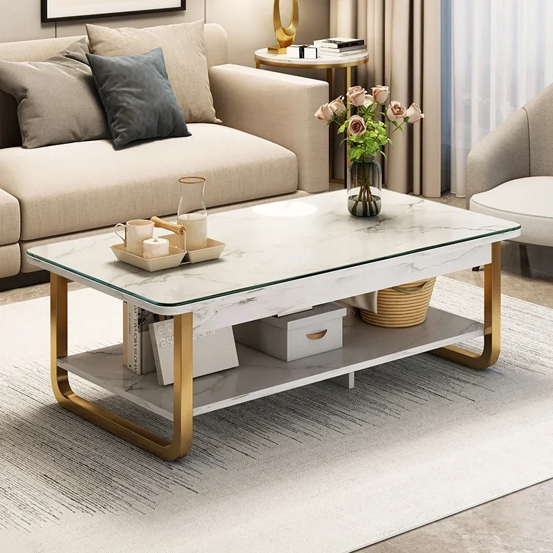 

Corner Design Coffee Table Nordic Metal Italian Center Side Table White Minimalist Muebles Auxiliares Living Room Furniture