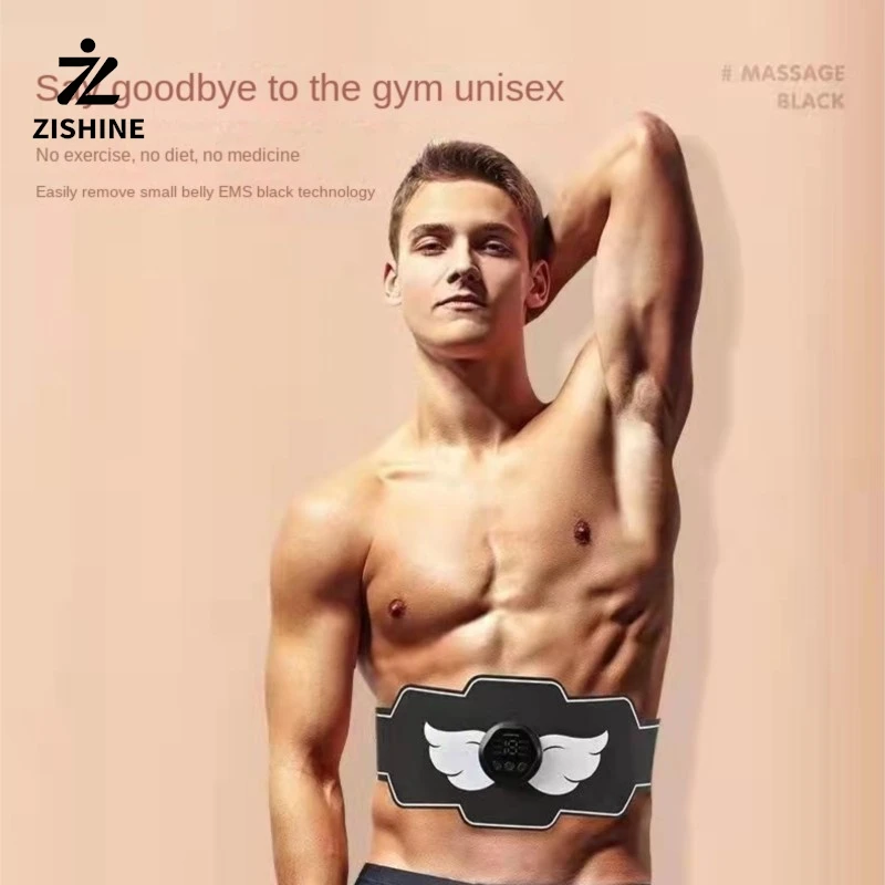 مدلك تحفيز العضلات EMS، مدلك التخسيس، للجنسين، حزام تدريب البطن، تنحيف البطن وتشكيل بيلاتيس اللياقة البدنية #4