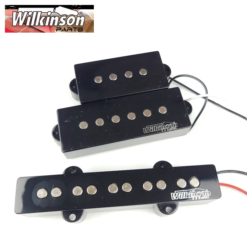 Wilkinson 5-strunowy elektryczny przetwornik do gitary basowej PB Pięć strun P basowe przetworniki Humbucker WOPB5 + WOJB5