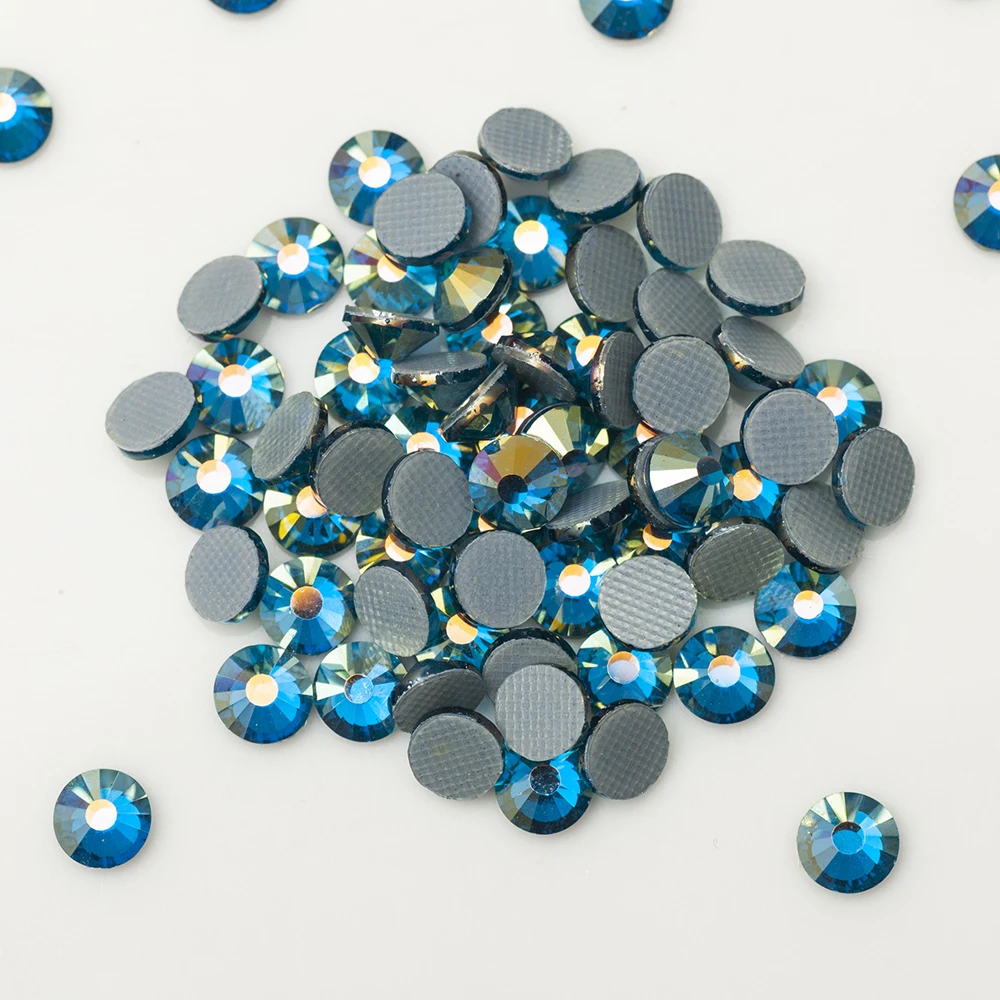 SS16 SS20 SS30 Mehrfarbige AB Hotfix Strasssteine mit Super-Glitzer-Effekt zum Aufbügeln auf Stoff und Kleidung – Detail 8