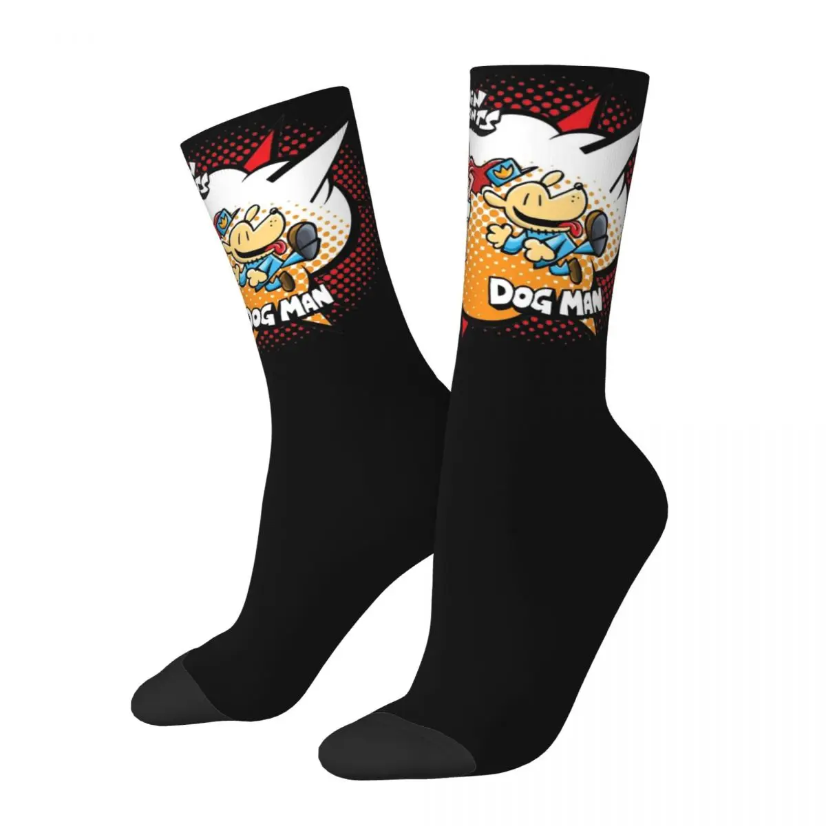 Cozy Unisex Socks Captain And Dog Guy Merch Super Soft Dog Man Comic Sport Socks All Season