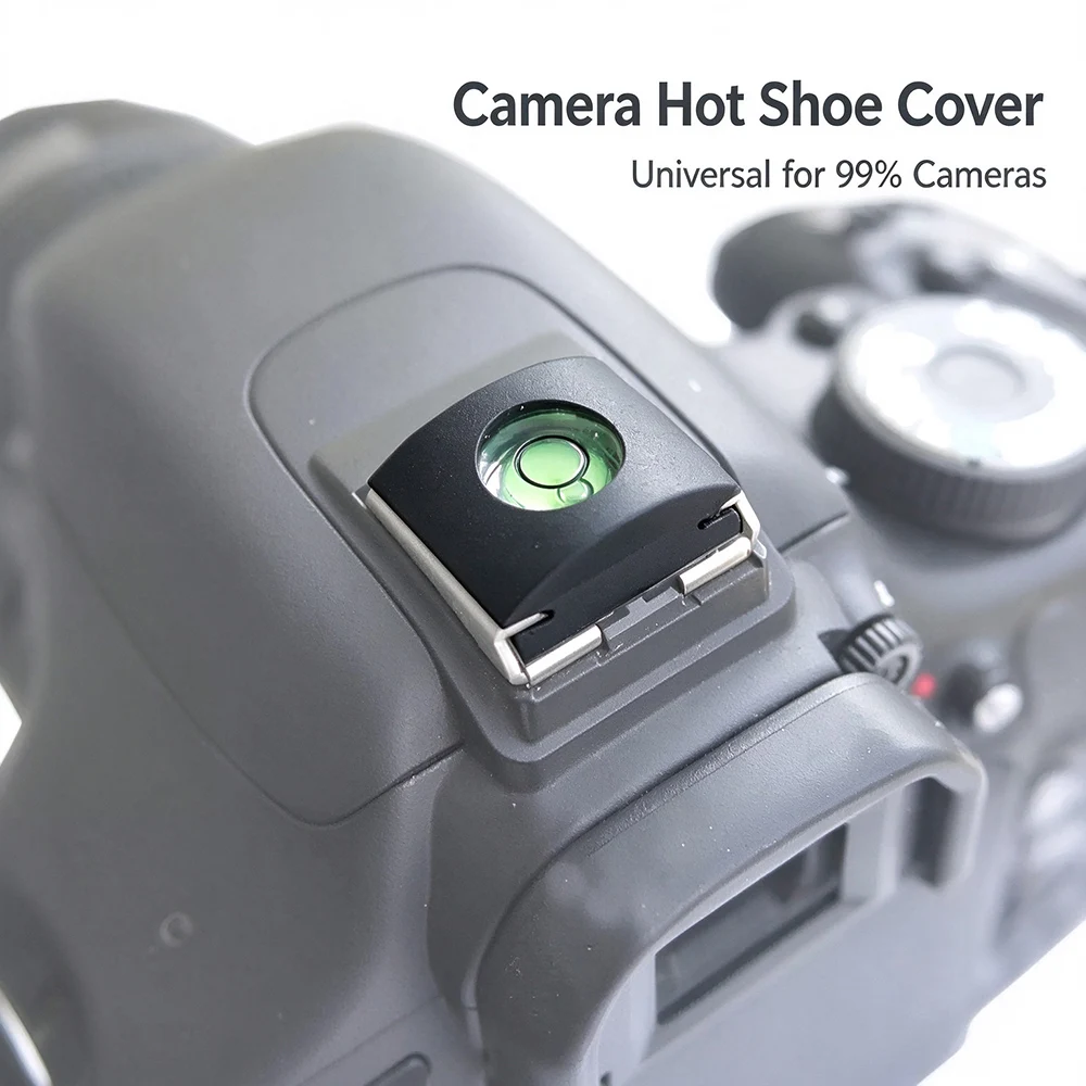 Hot Shoe Cover with Bubble Spirit Level Silicone Hot Shoe Protector Cap for Canon Nikon Pentax Fuji Canon R50 Camera Accessories
