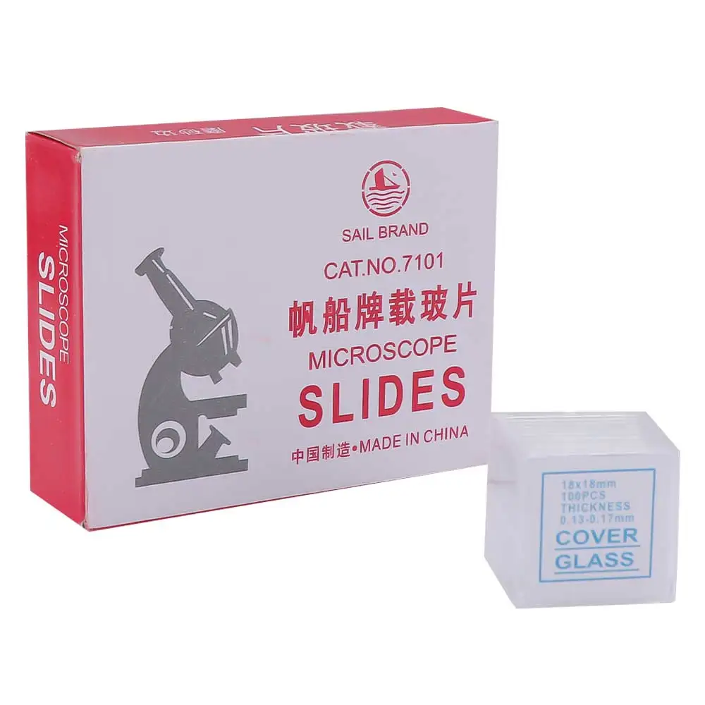 Supplies Blank Reusable Biological Microscope for Specimen Optical Microscope Glass Slips Cover Glass Microscope Slides