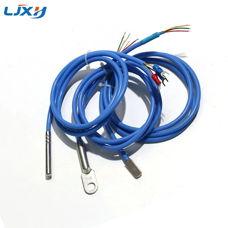 LJXH DS18B20 Digital Temperature Sensor Encapsulated Sensing Probe Straight Rod/Patch/Hole-Mounted Configuration 1M/2M/3M/4M/5M