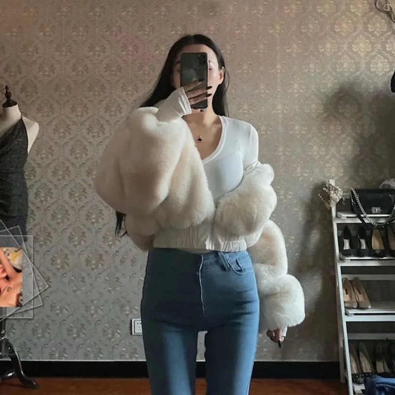 Autumn Winter Fur Coat Women 2024 New Fashion Versatile Fur Jacket Integrated Thickened and Warm Short Clothing