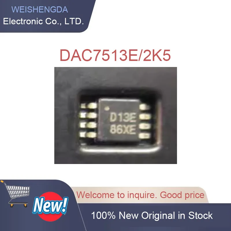 

10PCS DAC7513 DAC7513E MSOP8 New and Original Integrated Circuit
