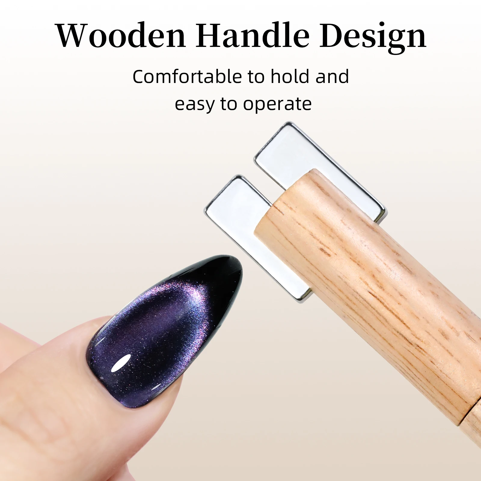 Removable Multi-Functional Strong Cat's Eye Magnetic Stick Gel Polish Glitter Effect Design Tools Cylinder Double-End Magnet image 5