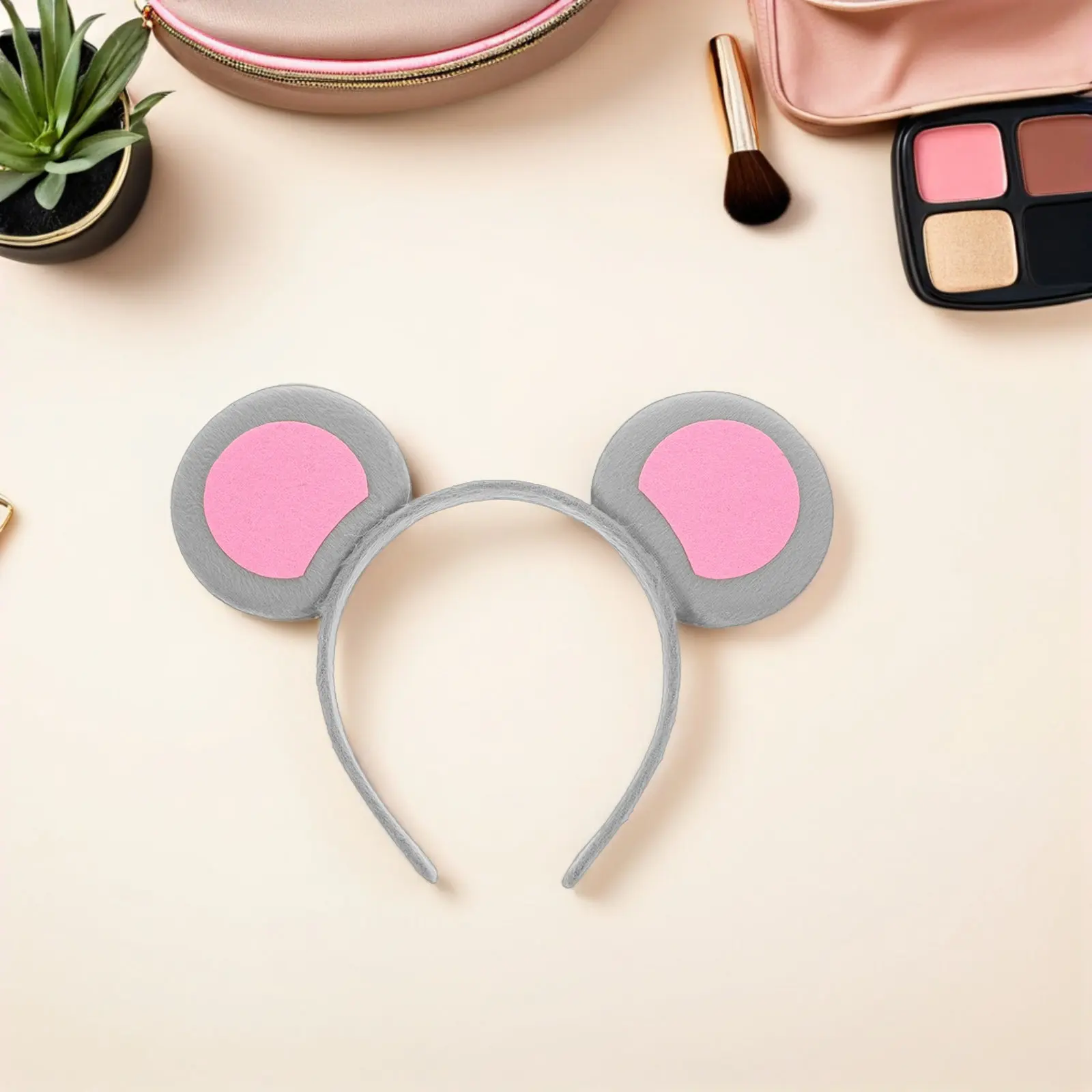 

6Pcs Adult Mouse Ears Headband Womens Cartoon Hair Band Soft Comfortable Fabric Hair Accessory for Photo Shoot Party Festival