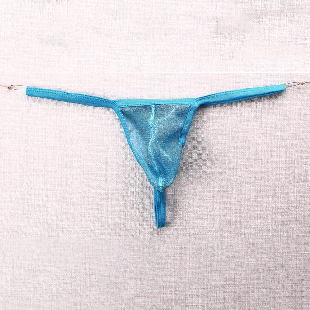 

Mens Sexy Lingerie Mesh See Through Pouch G-string Low Rise Briefs Breathable Underwear T-back Thong V-string Underpants