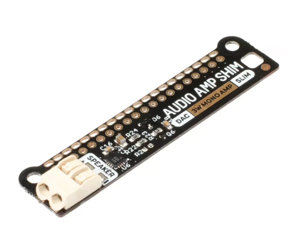 SHIM 3W Mono Audio Amplifier for Raspberry Pi 3b+ 4b 5B ZERO - External Stereo Sound Output Module