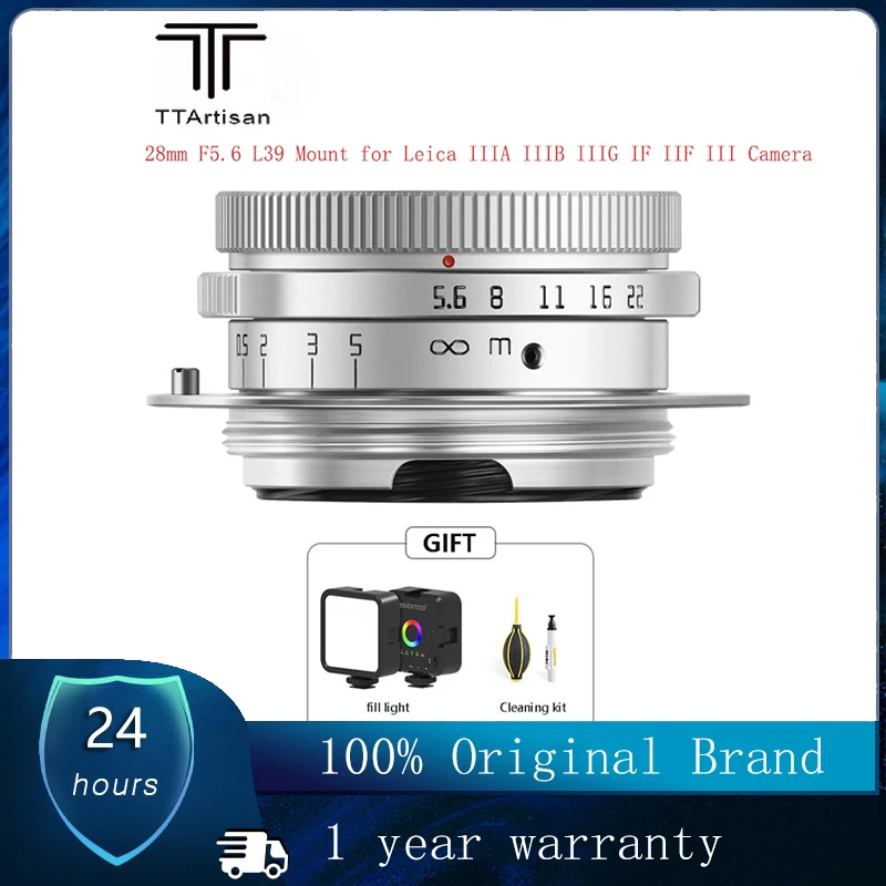 

TTartisan 28mm F5.6 Retro Camera Lens for Leica LTM L39 Mount Full Frame MF Lens For Leica IIIA IIIB IIIG IF IIF III Camera