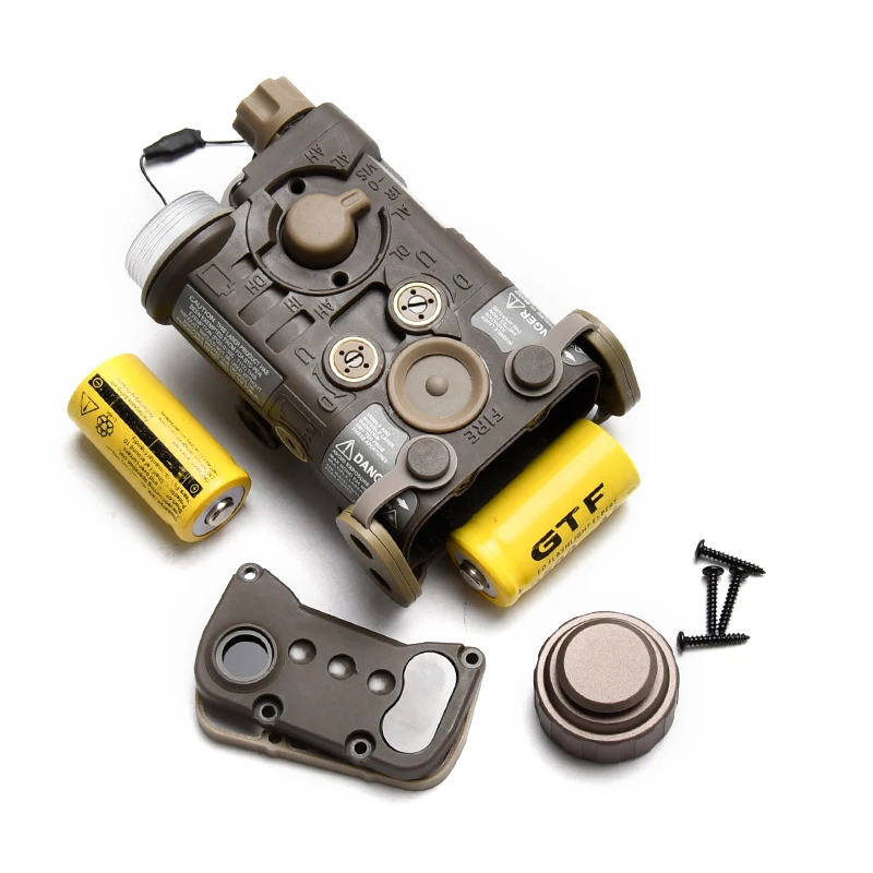 Tático ngal manequim náilon sem caixa de bateria funcional modelo para airsoft 20mm picatinny ferroviário ar acessório la23 peq