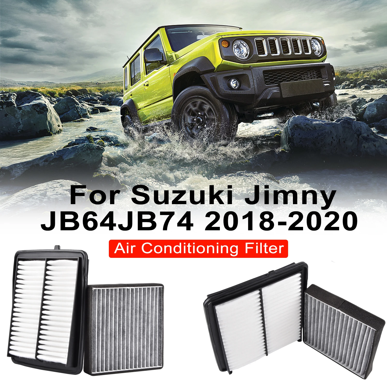 Interior Replacement For Suzuki Jimny JB64 JB74 2019-2021 Car Air Filter Air Conditioning Filter Activated Carbon Particles