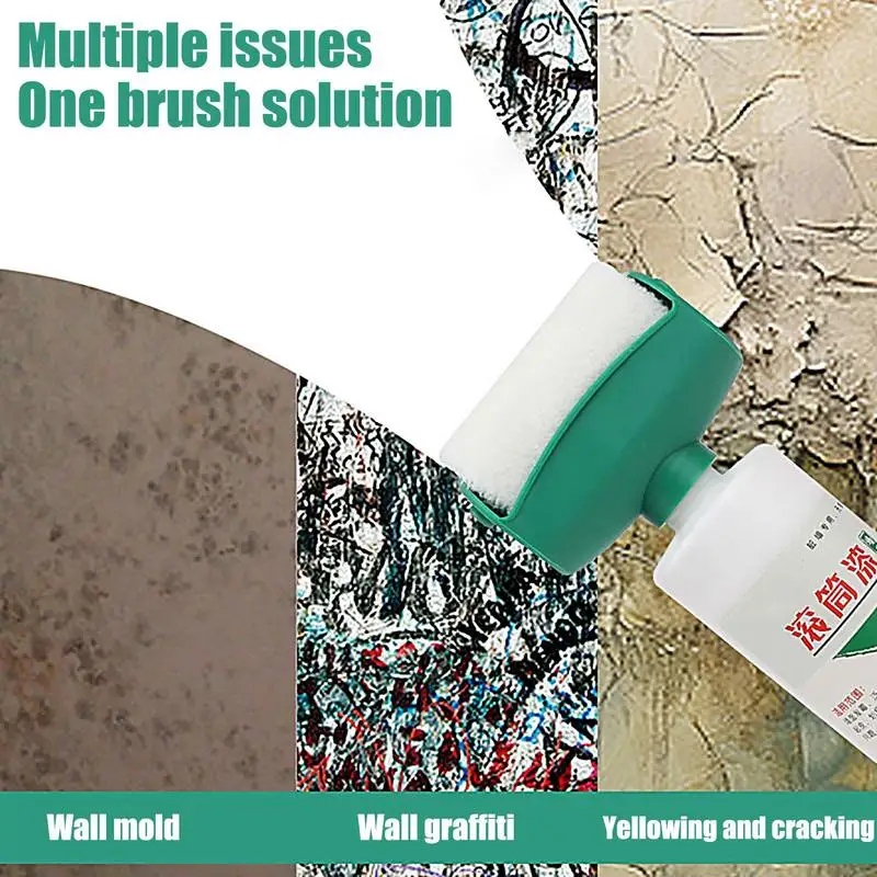 Small Roller Wall Patching Brush Water-Based Wall Refinish Paint Roll With Strong Coverage Multi purpose Wall Spackle For Home