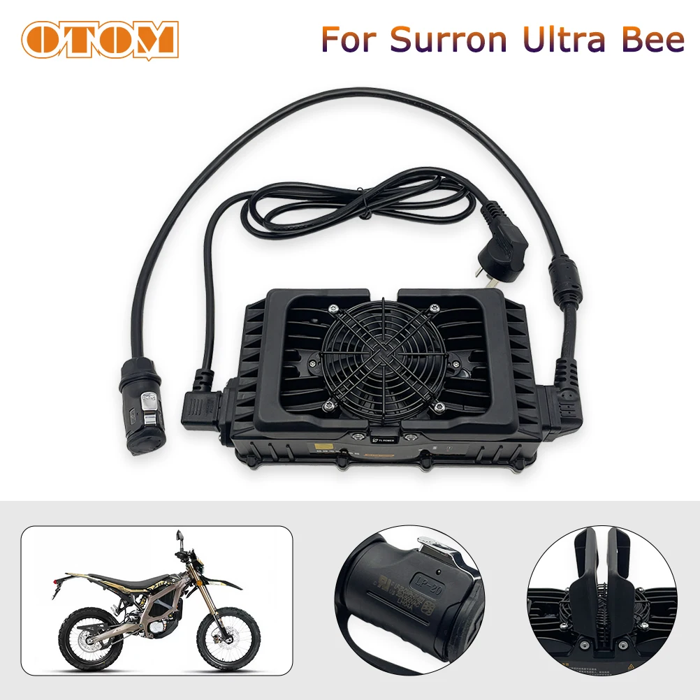 OTOM Motorcycle UltraBee Battery Charger 1000W For Surron Ultra Bee Electric Bike SUR-RON Replacement Accessory Output 85V 12A