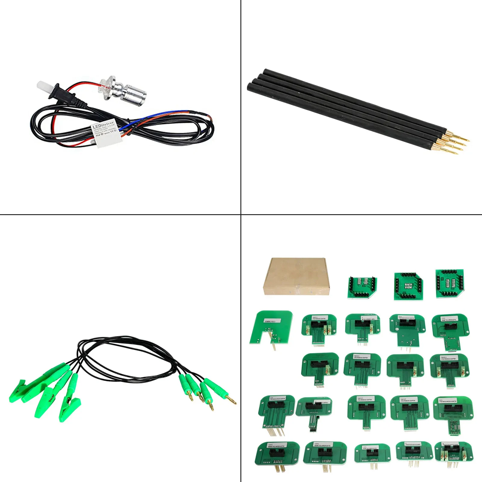 محول مسبار الإطار المعدني BDM لـ KTAG، KESS، FFGTECH أداة برمجة ECU من الفولاذ المقاوم للصدأ أداة ضبط الرقاقة 22 قطعة محولات BDM #5