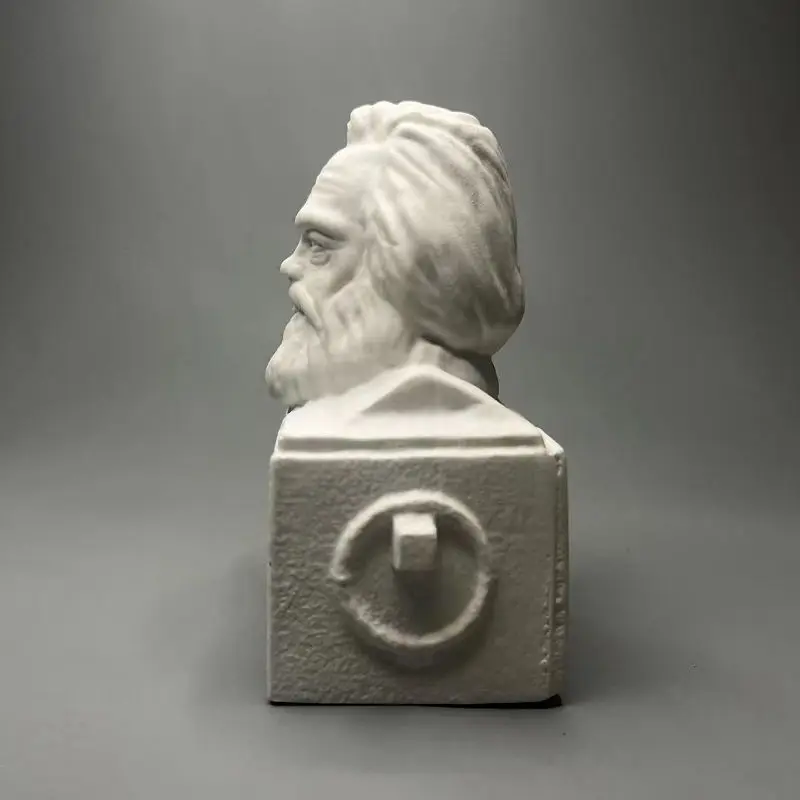 تمثال الجص كارل ماركس، النحت الفني، عرض الجبس لسطح المكتب الراقية لهدايا عيد الميلاد