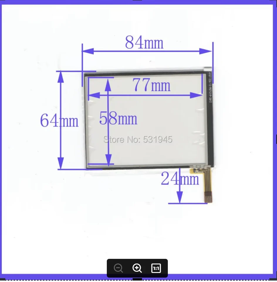 

ZhiYuSun NEW MC50 3.5 " Touch Panel Digitizer 84*64 Touch Screen for Symbol Motorola Free Shipping. 84mm*64mm