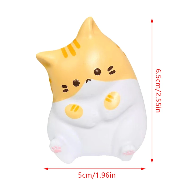 New Cat Stress Relief Squishy Toy PU Slow Rising Squeeze Antistress Ball Cartoon Table Ornaments Squishy Stress Reliever Toys