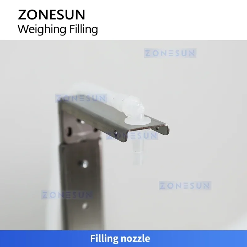 ZONESUN ZS-MPW1 8kg Weighing Liquid Filling Machine 316SS Magnetic Pump High Precision Water Oil Perfume Filler
