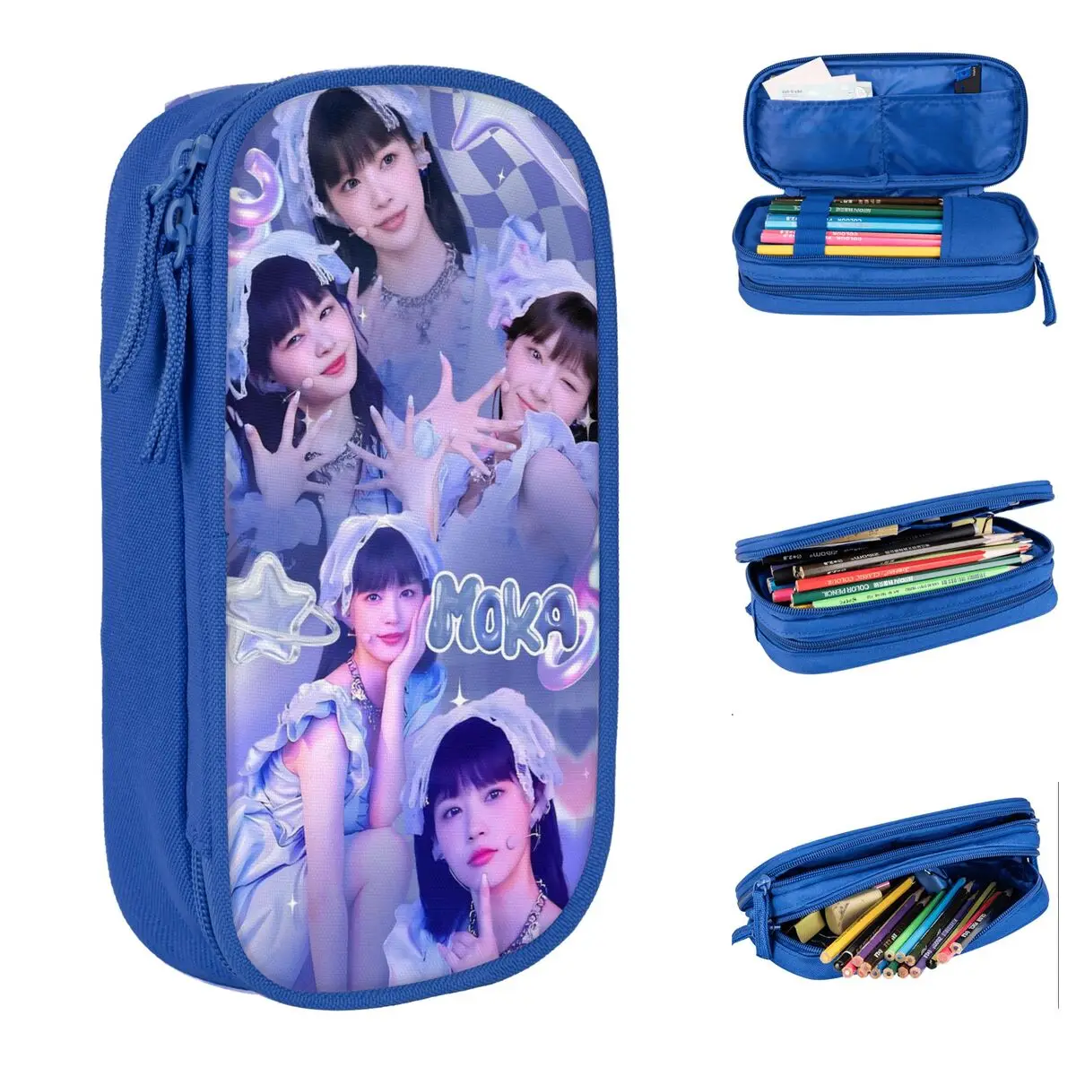 

Illits Kpop Girl Group пеналы пеналы ручка для студентов большая вместительная сумка школьные принадлежности канцелярские принадлежности на молнии