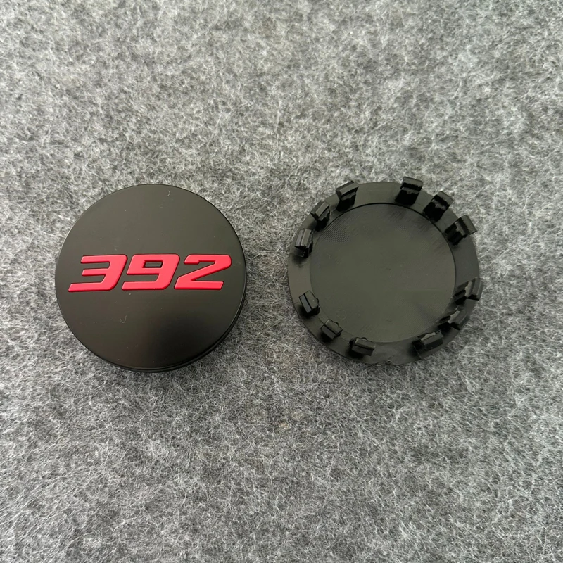 4pcs 63mm Car Logo Wheel Center Hub Caps Rim Cover Emblem Sticker for  Charger Challenger Hell Cat SRT Chrysler 300C view 4