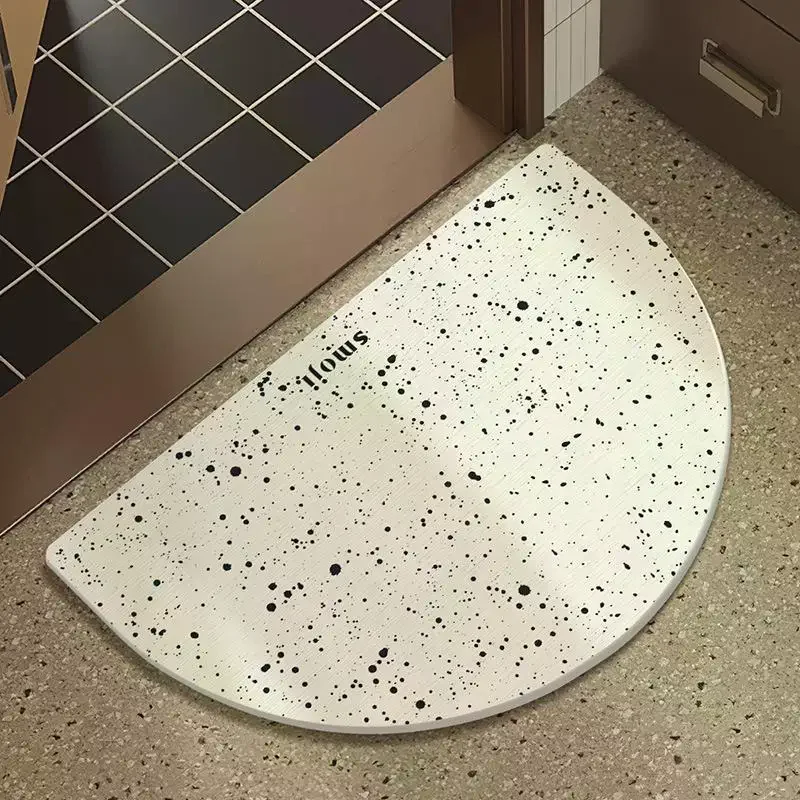 Ovale gevlekte diatomeeënaarde - Non Slip Bath Mat recensie en prijs