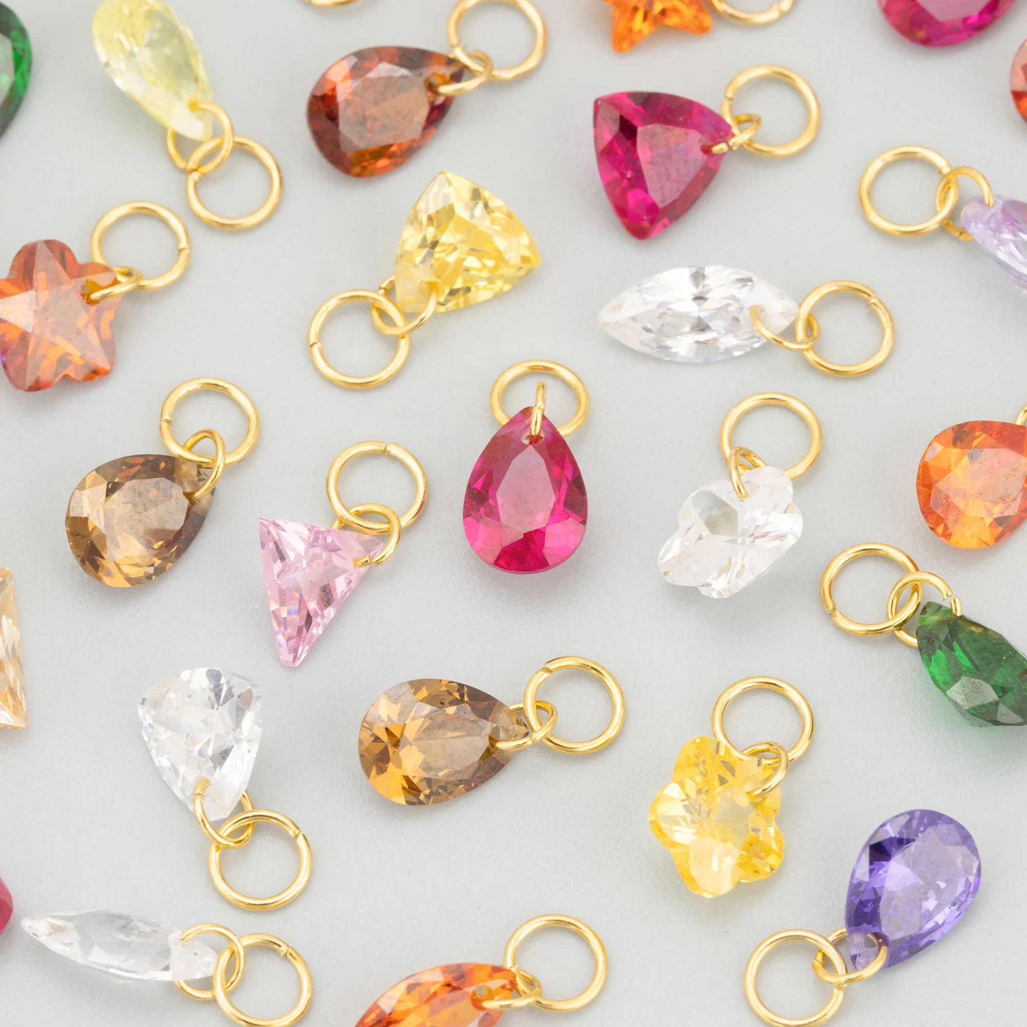GUFEATHER,10pcs/lot,MH78A,jewelry accessories,stainless steel rings,zircons,hand made,charms,jewelry making,diy pendants image 4