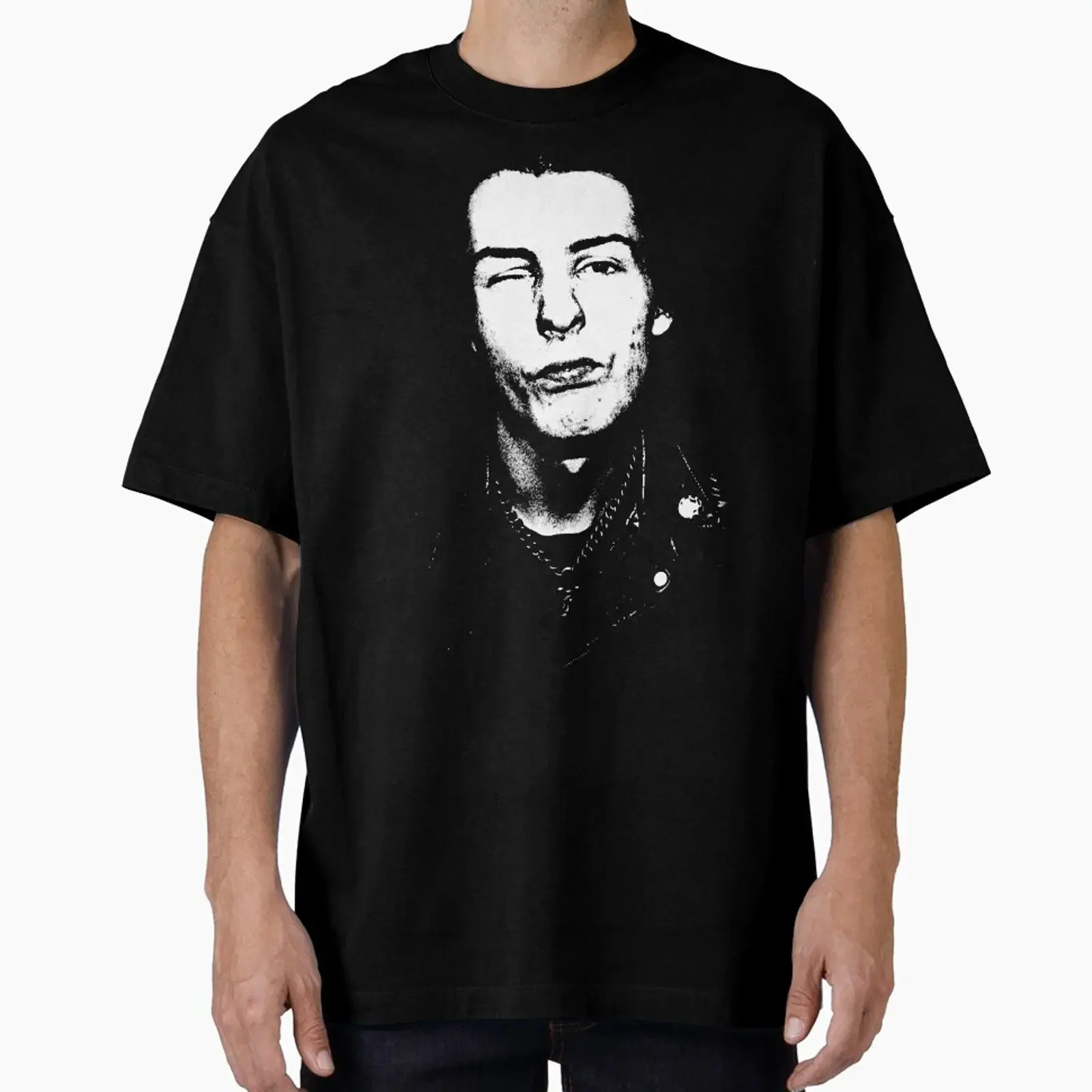 Sid Vicious designed and sold by Zubnormal vintage Washed Casual streetwear Breathable fashion Stylish homme graphic