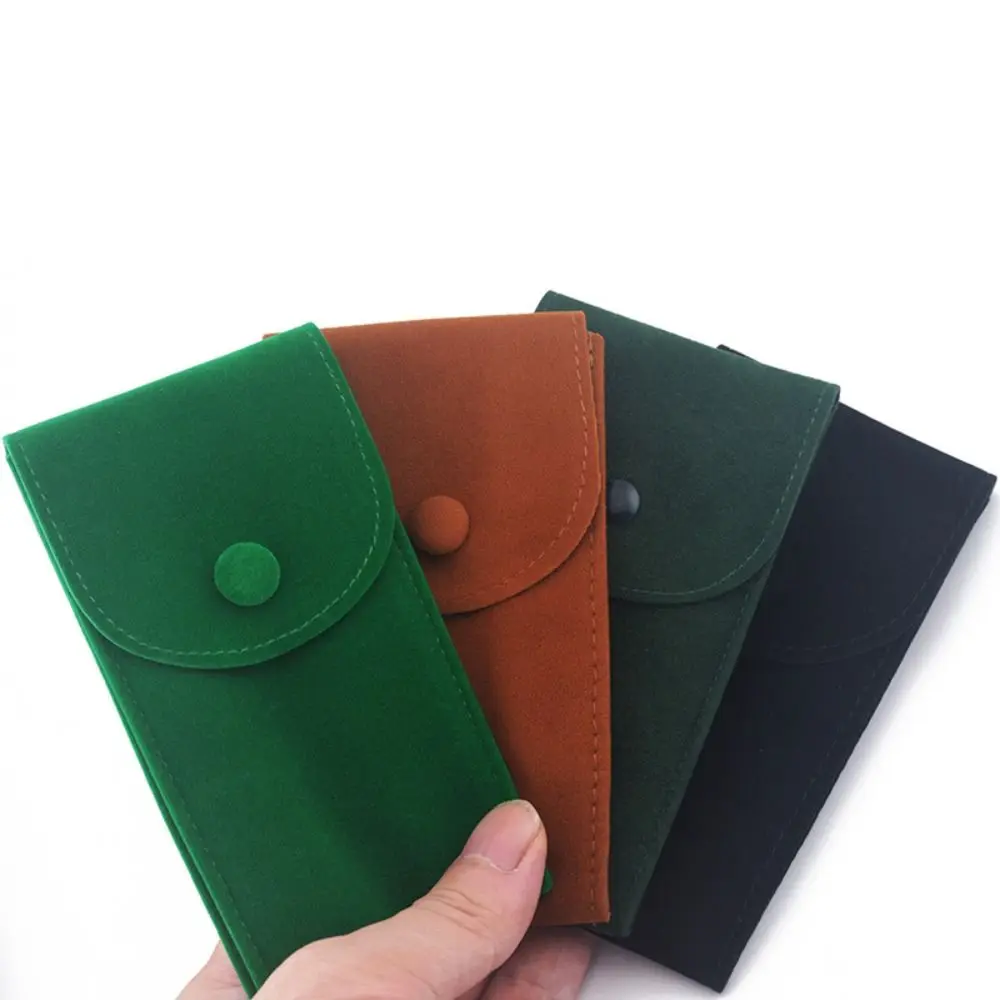 New Flannelette Watches Pouch Portable Dust Protect Storage Bag Snap Gift Packaging Men