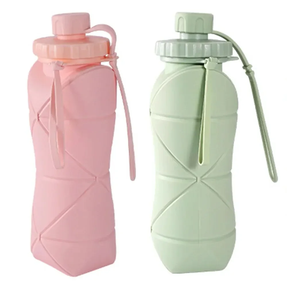 Collapsible Silicone Water Bottle, Sports Water Bottle, Drop-proof , Outdoor Travel, Portable Water Mug, Running, Cycling, Campi