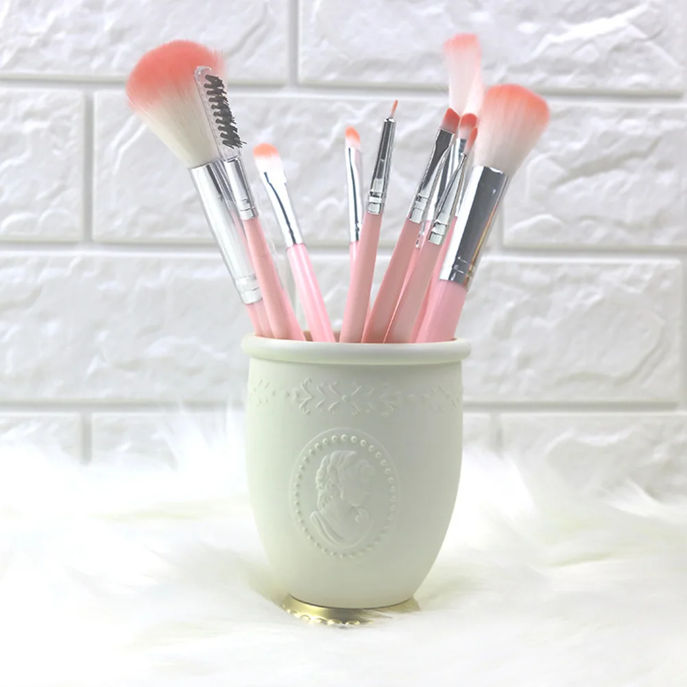 

1Pcs Desk Table Pen Holder Makeup Brush Organizer Delicate Appearance Design Suitable for Various Scenes Home Office Decor