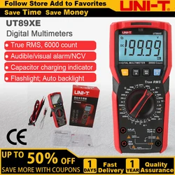 UNI-T UT89XE Digital Multimeter Professional Tester True RMS Manual Range DC AC Voltmeter Ammeter Capacitor Temperature Meter