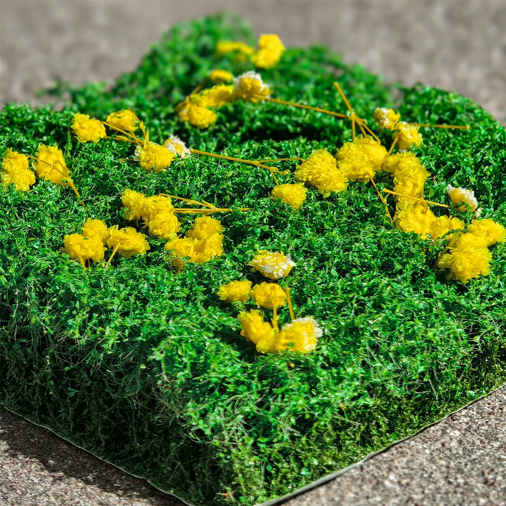 

Miniature Flower Cluster Model Hand Tear Shrubs Simulation Grass Bushes DIY Railway Scene Military Garden Decor Dioramas 1box