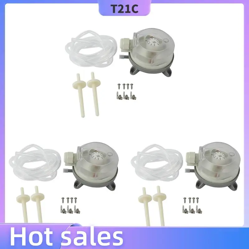 

T21C 3X Air Differential Pressure Switch 50-500Pa Adjustable Micro- Pressure Air Switch