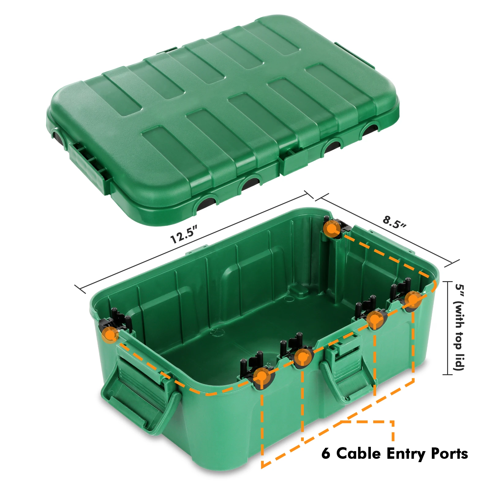 Outdoor Waterproof Box and Outdoor Plug Cover , Protect Extension Cord, Electrical Connection, Power Strip, Holiday Light