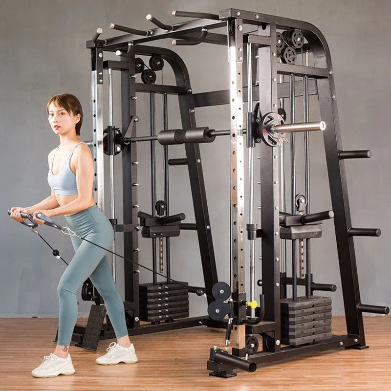 Powerlifitng Cross Functional Trainer Weightlifting Rack Fitness Squat Press Smith Machines Commercial Gym