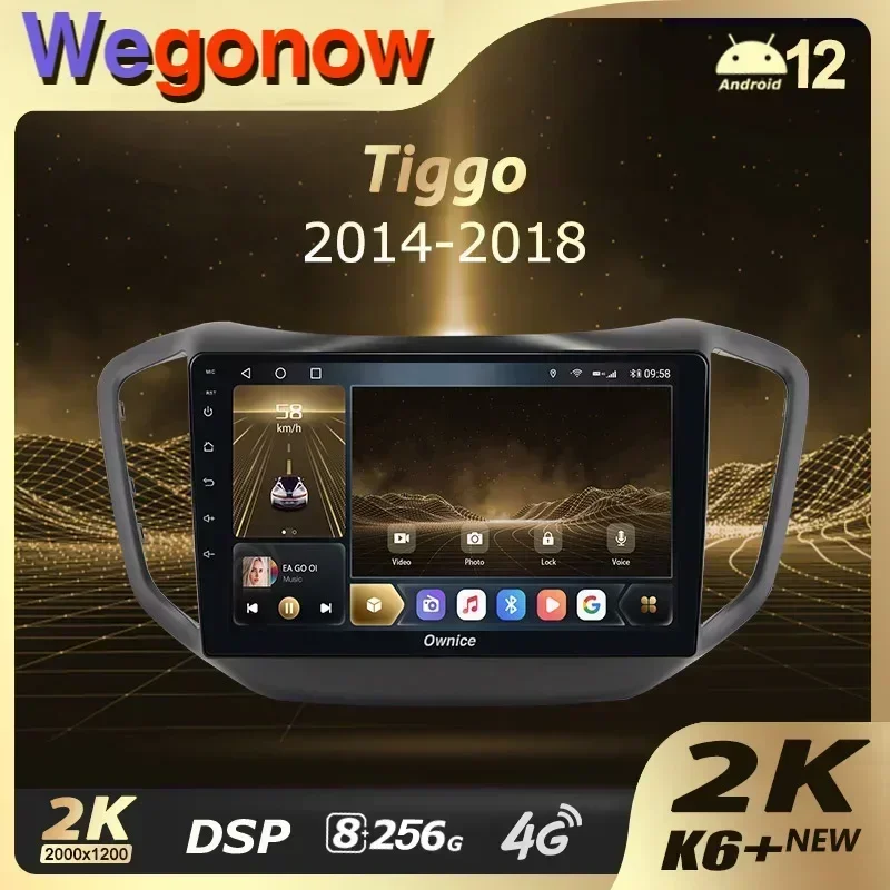 Ownice K6+ 2K 360 for Chery Tiggo 5 2014 - 2020 Car Radio Multimedia Video Player Navigation Stereo Android 12 No 2din 2 Din DVD