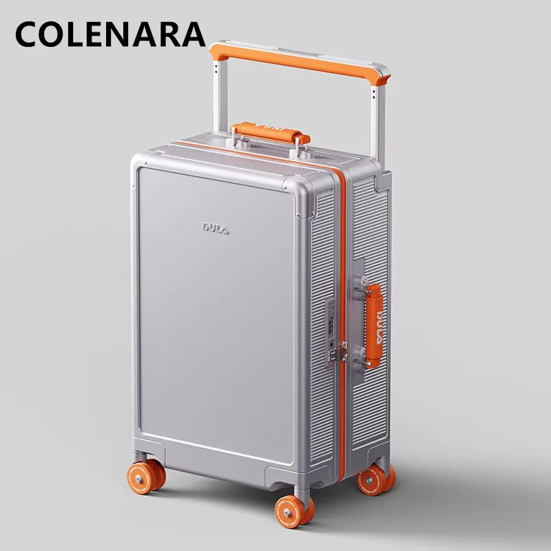 COLENARA سستة صندوق الأمتعة 24 "26" ABS + PC حقيبة تروللي بعجلات 20 بوصة حقيبة سفر نسائية مع عجلات المتداول حقيبة #5