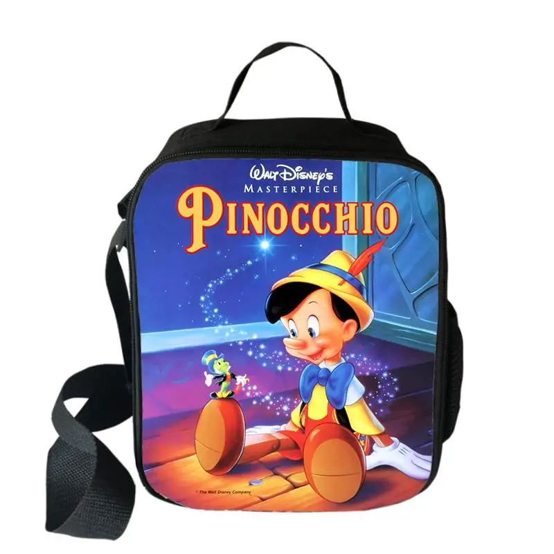 

Pinocchio Lunch Bags Student Food Handbag Picnic Travel Breakfast Box School Child Portable Insulated Lunch Food Bag