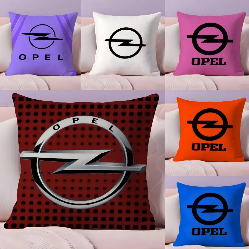 Sport Hot Car O-Opel Cushion Cover Short plush Double-sided 